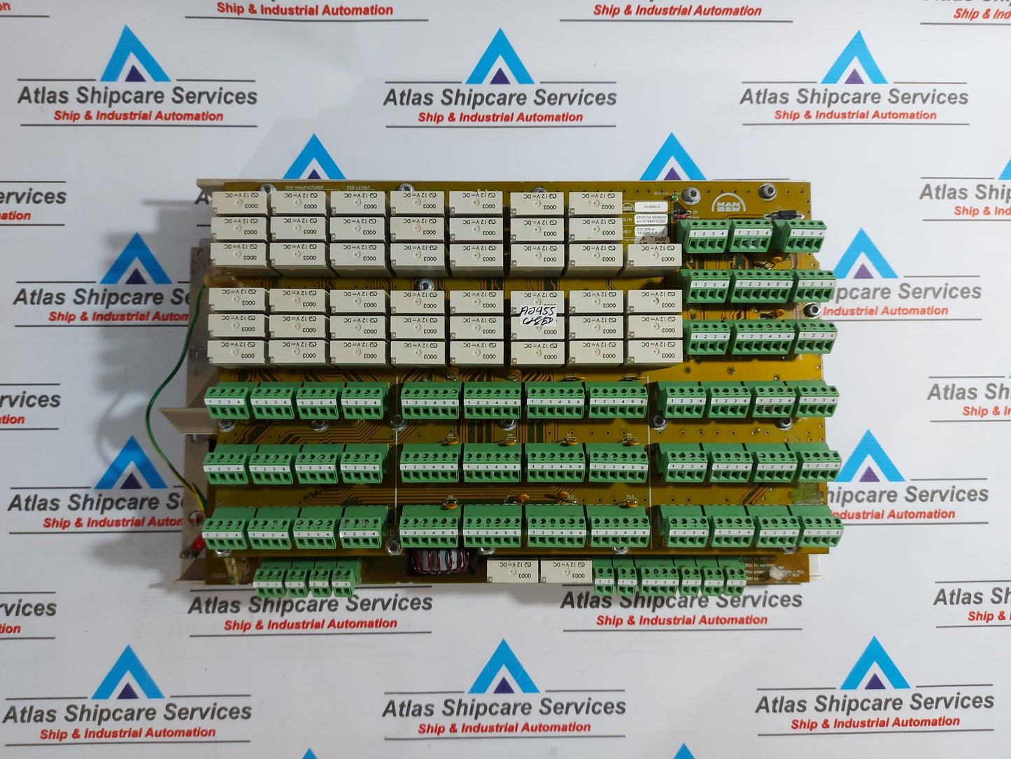 MAN B&W MAN DIESEL 14.0240.0 SWITCH BOARD UNIT MODULE REV 1.2