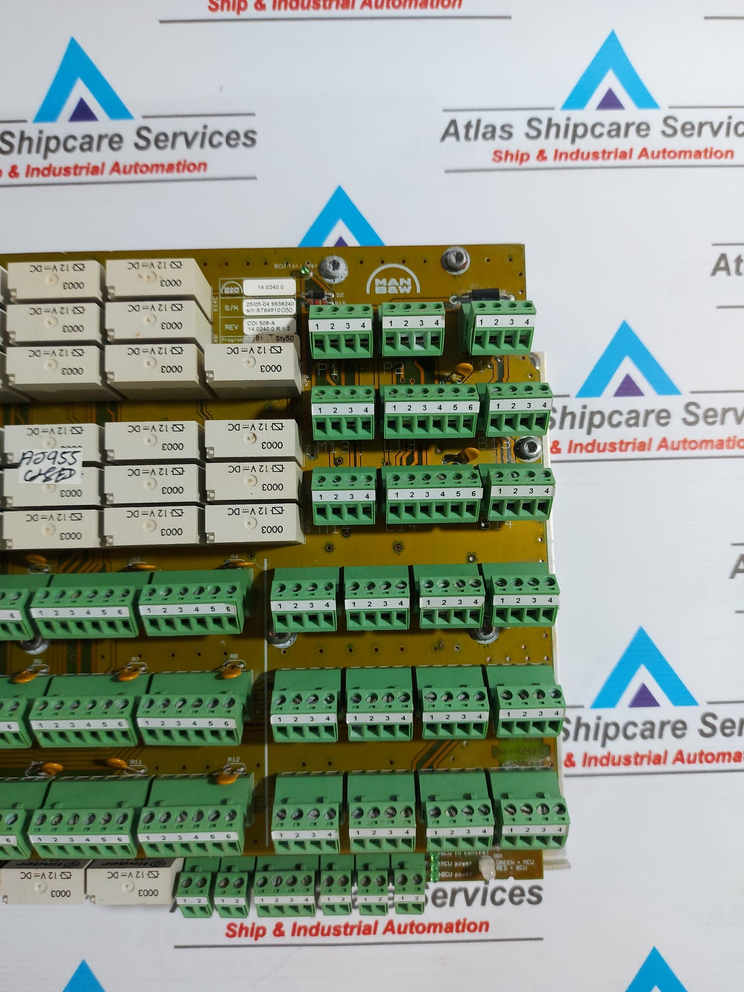 MAN B&W MAN DIESEL 14.0240.0 SWITCH BOARD UNIT MODULE REV 1.2