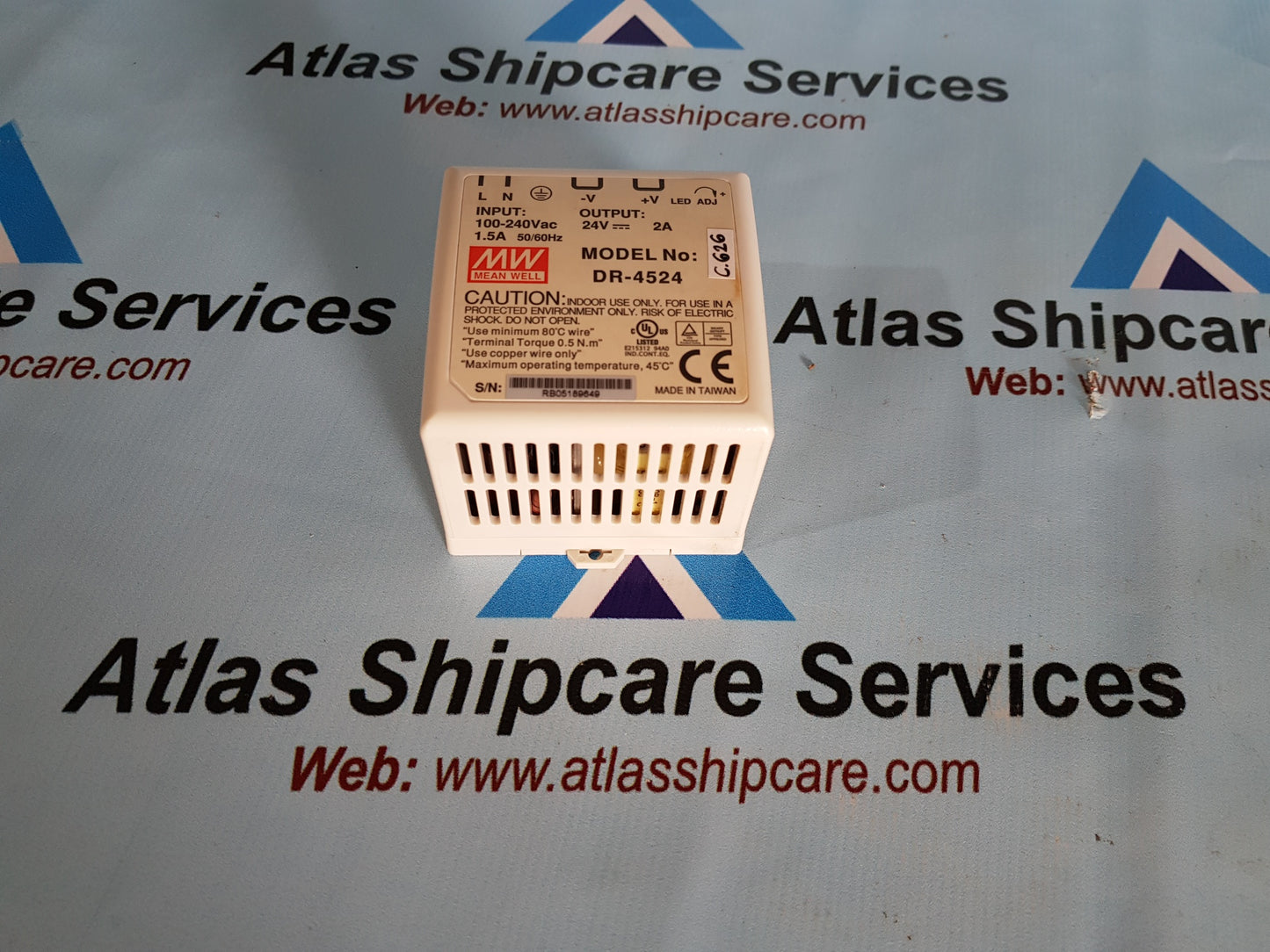 MEAN WELL DR-4524 AC TO DC DIN-RAIL POWER SUPPLY