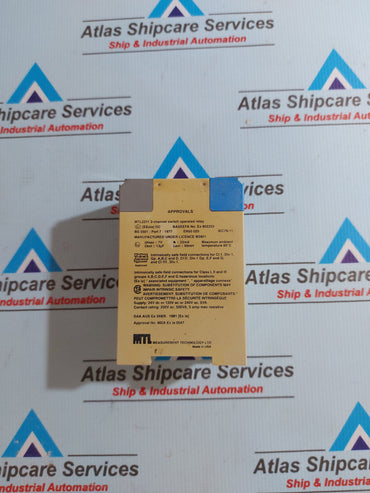 MEASUREMENT TECHNOLOGY MTL 2211 2-CHANNEL IS-INPUT SWITCH OPERATED RELAY