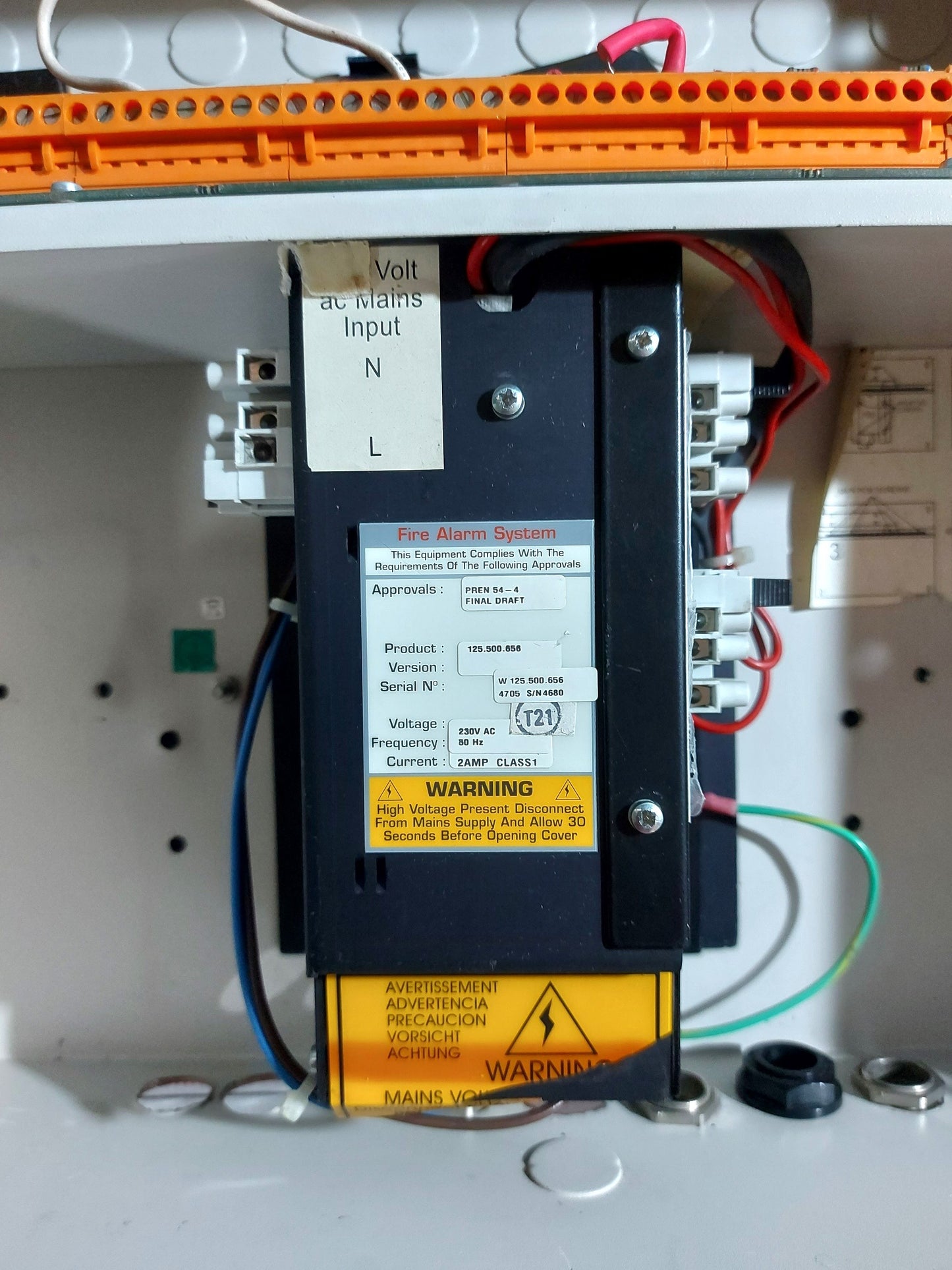 MINERVA MARINE T1008 FIRE ALARM CONTROL PANEL