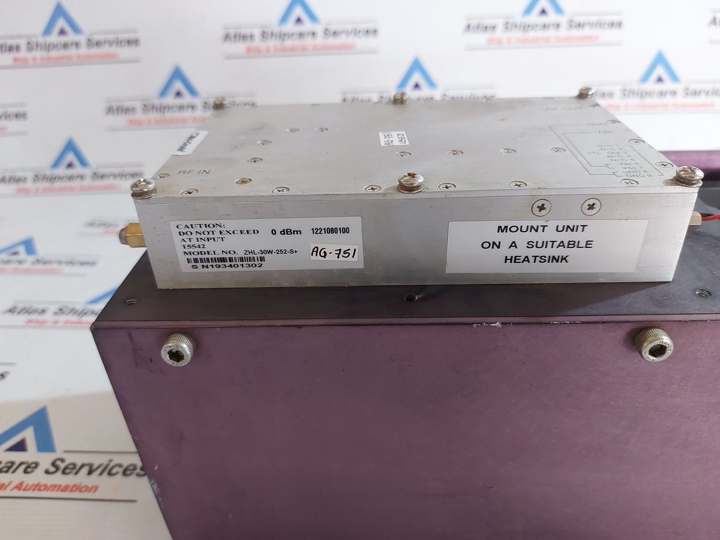 MINI-CIRCUITZ ZHL-30W-252-S+ COAXIAL HIGH POWER AMPLIFIER AG751