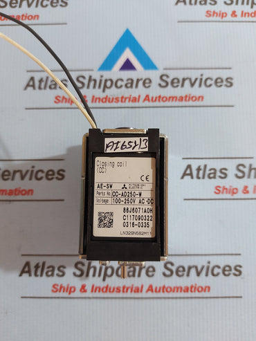 MITSUBISHI AE-SW CC-AD250-W CLOSING COIL 100-125V AC/DC