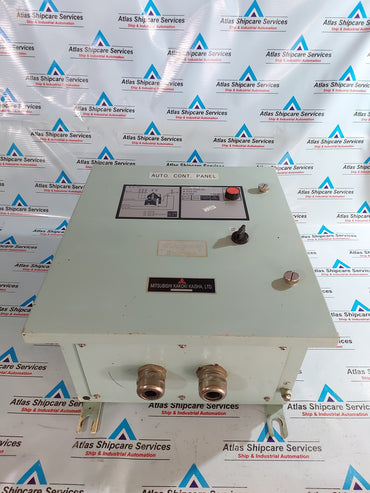 MITSUBISHI KAKOKI KAISHA GBC-1-TR CONTROL PANEL O.LUBRICANT SEPARATOR AUTO CONT PANEL