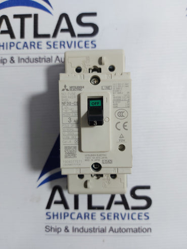 MITSUBISHI NF30-CS NO-FUSE BREAKER 3A 2 POLE