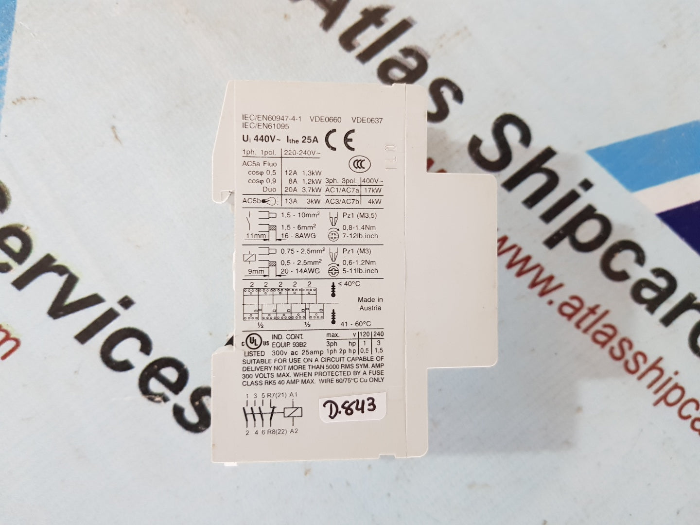 MOELLER Z-SCH230/25-31 CONTECTOR MODULE