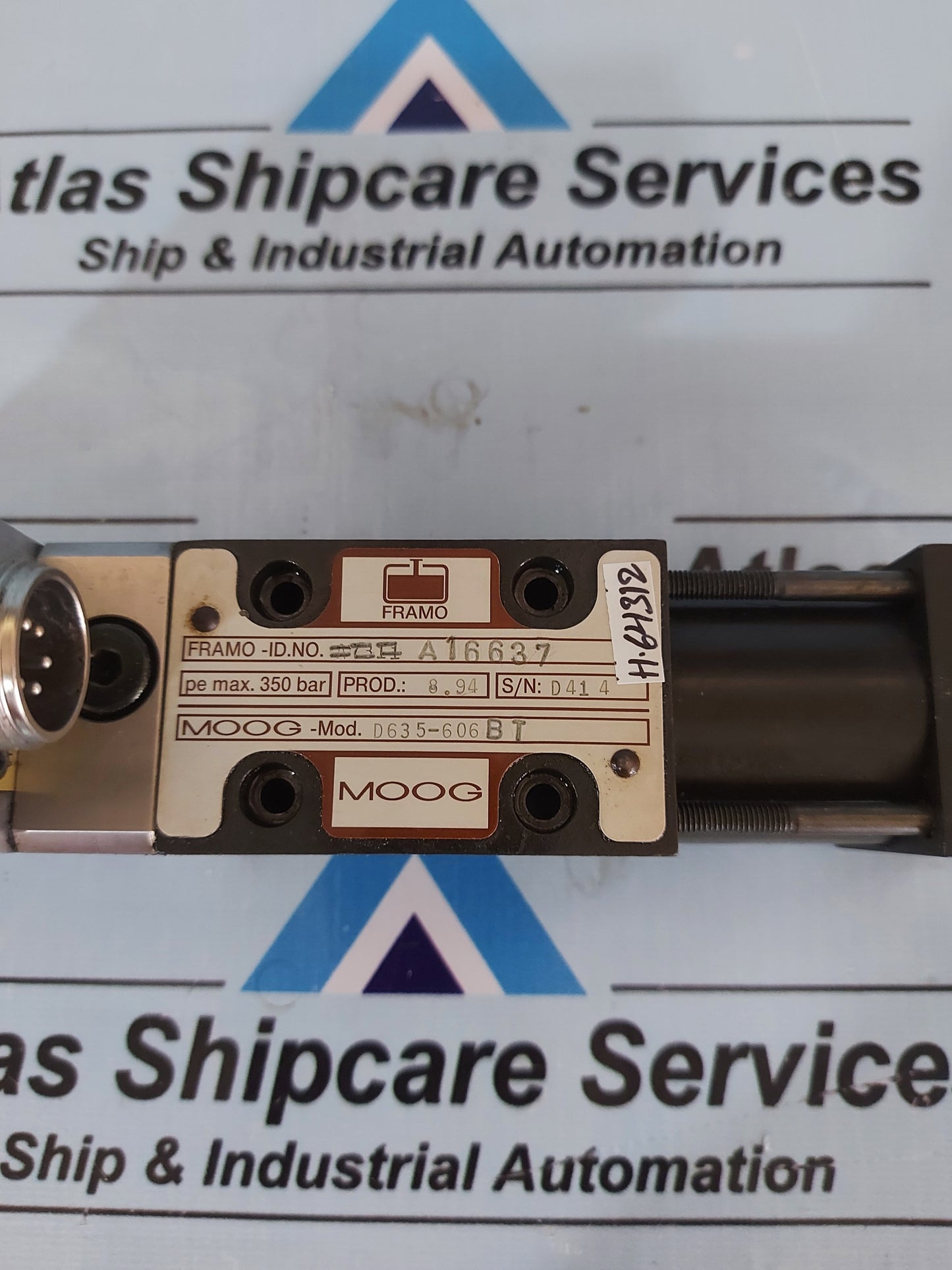 MOOG MOD.D635-606BT FRAMO-ID.NO.A16637 SERVO VALVE H643