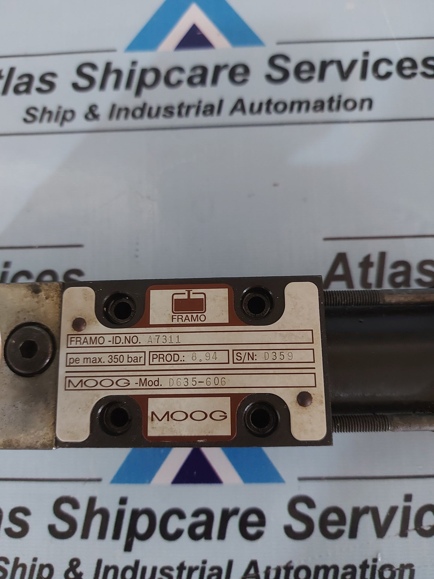 MOOG MOD.D635-606 FRAMO-ID.NO.A7311 SERVO VALVE H641