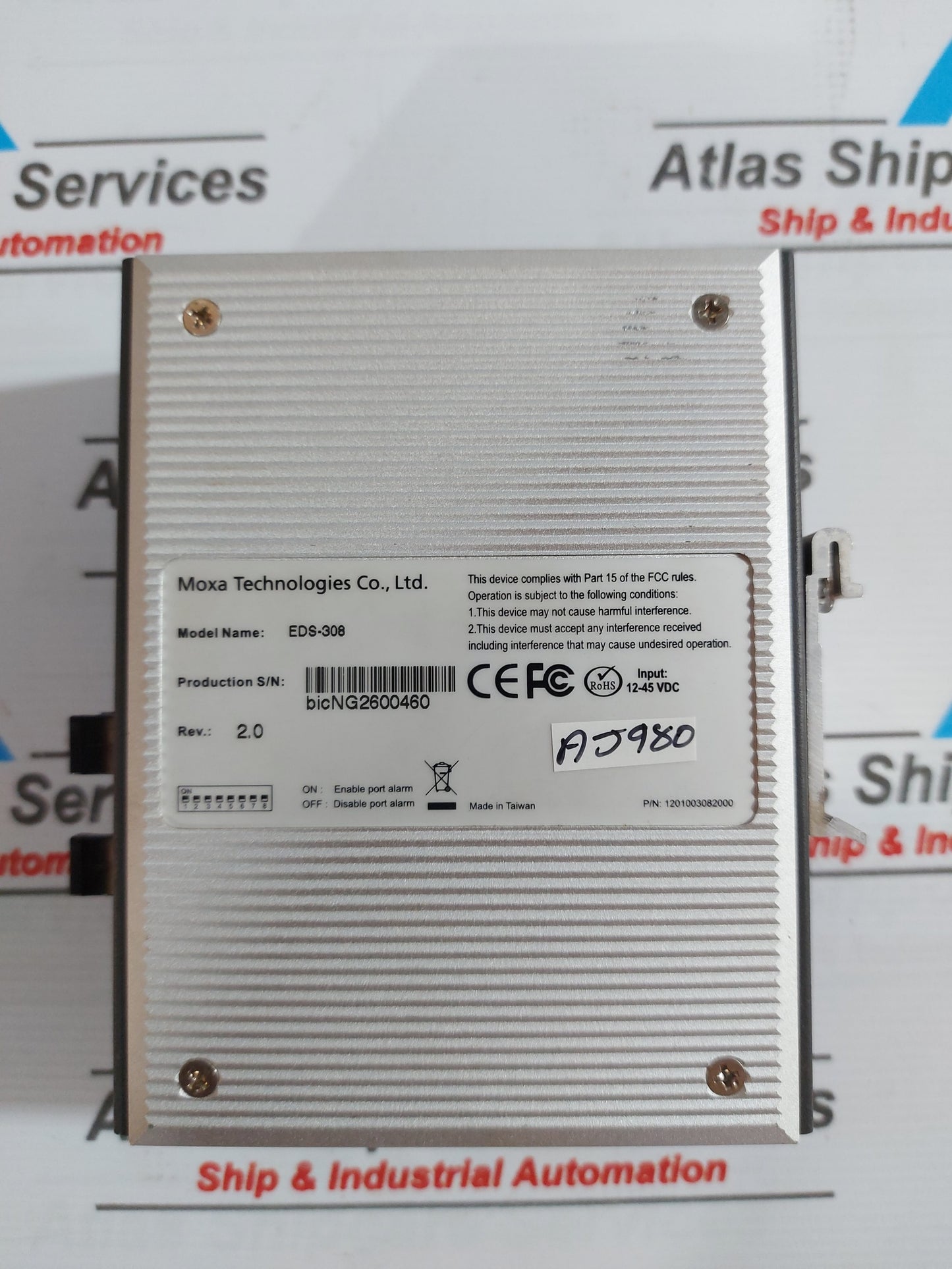 MOXA EDS-308 INDUSTRIAL ETHERNET SWITCH WITH 8 PORTS