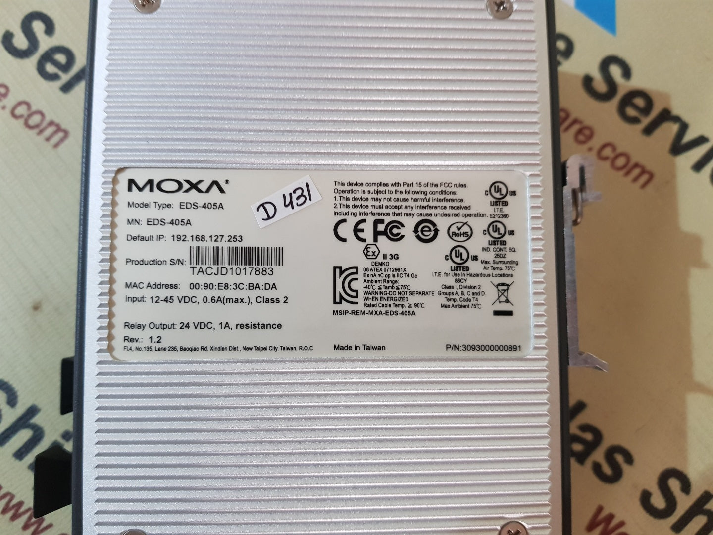 MOXA EDS-405A ETHER DEVICE SWITCH