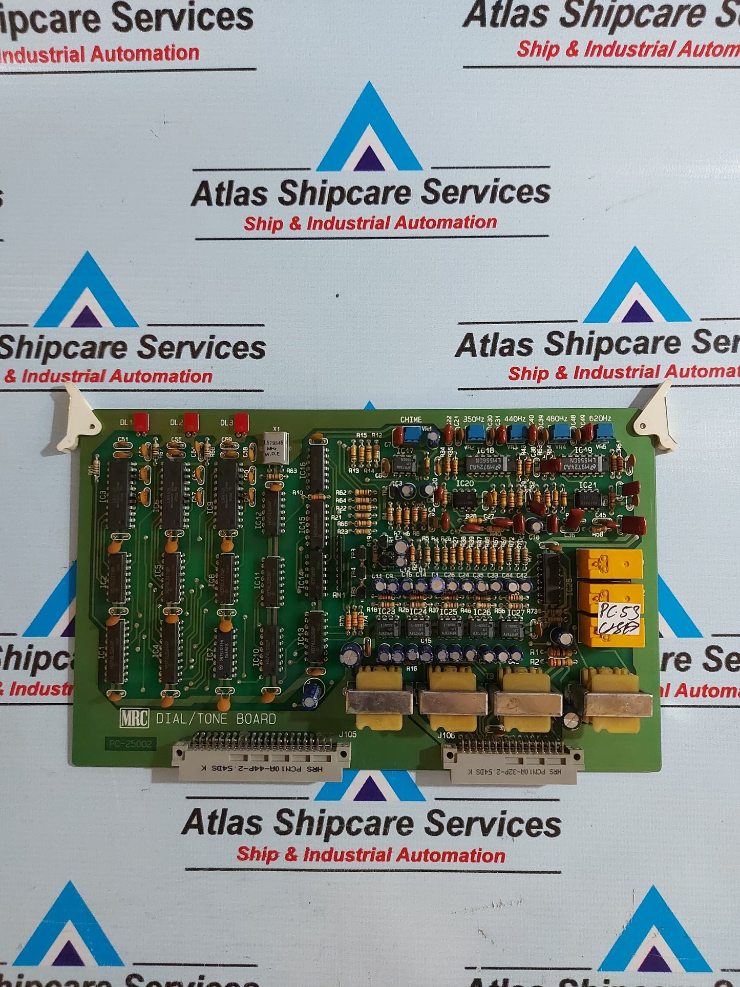 MRC AUTO EXCHANGER SYSTEM MODEL MCX-1040A DIAL-TONE BOARD PC-25002
