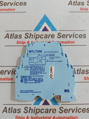 MTL MTL7206 SHUNT-DIODE SAFETY BARRIER