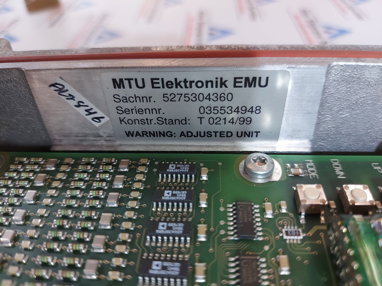 MTU ELEKTRONIK MDEC ENGINE CONTROL UNIT 5275306860