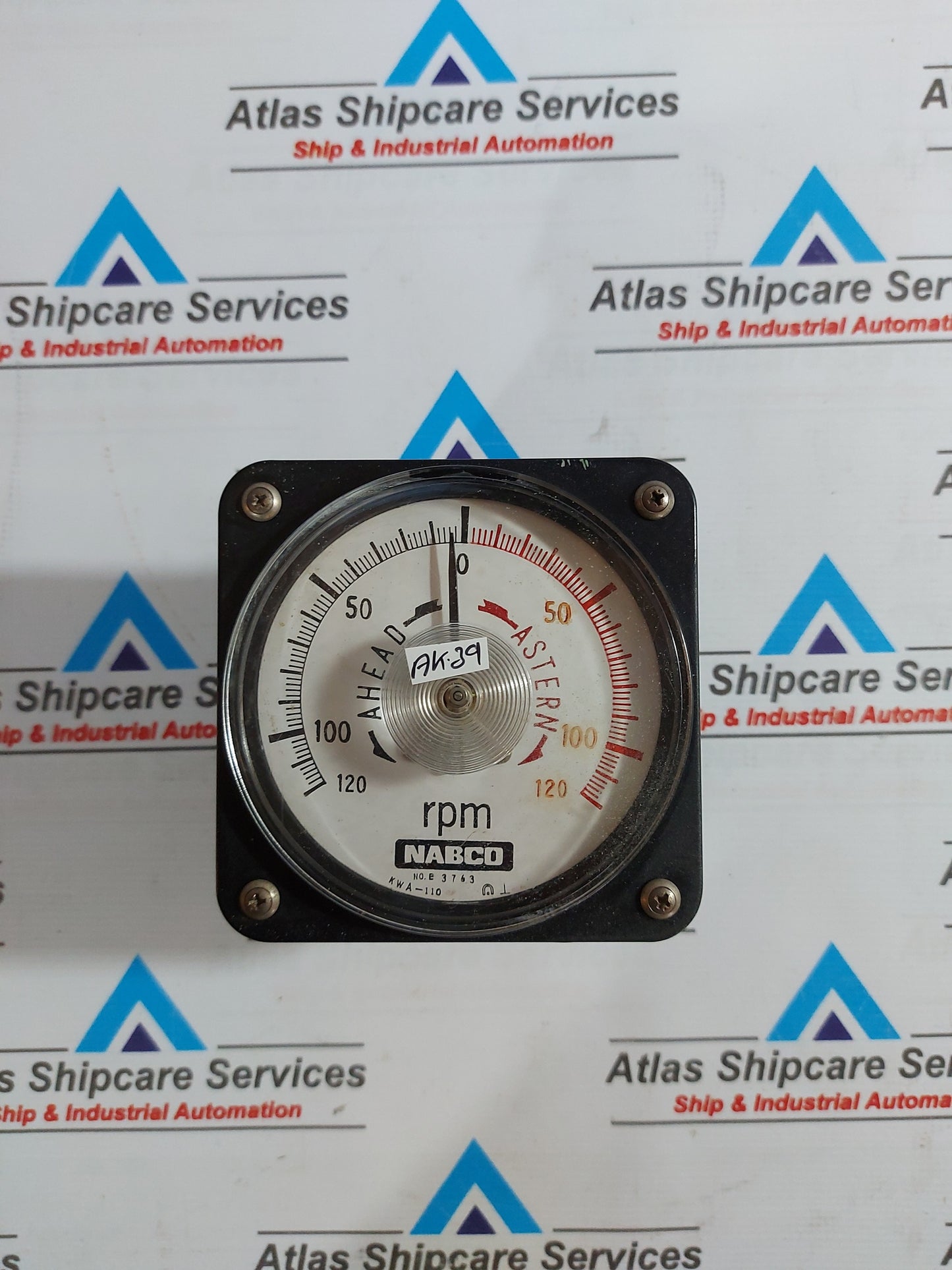 NABCO KWA-110 RPM METER 120-0-120 RPM