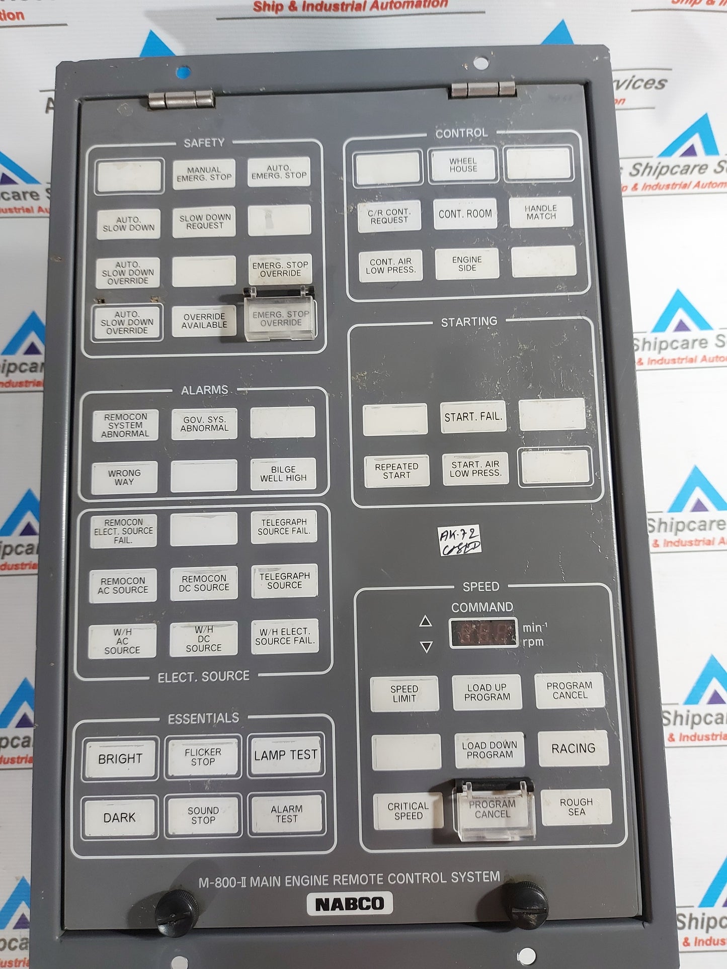 NABCO M-800-II MAIN ENGINE REMOTE CONTROL SYSTEM