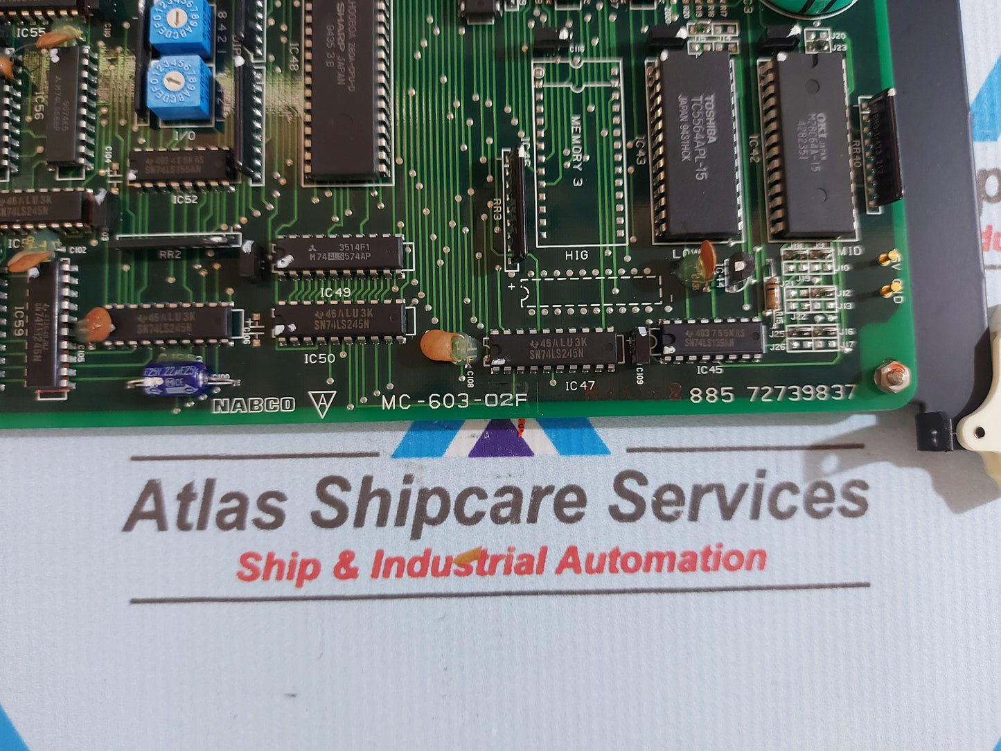 NABCO MC-603-02F PCB CARD 885 72739837