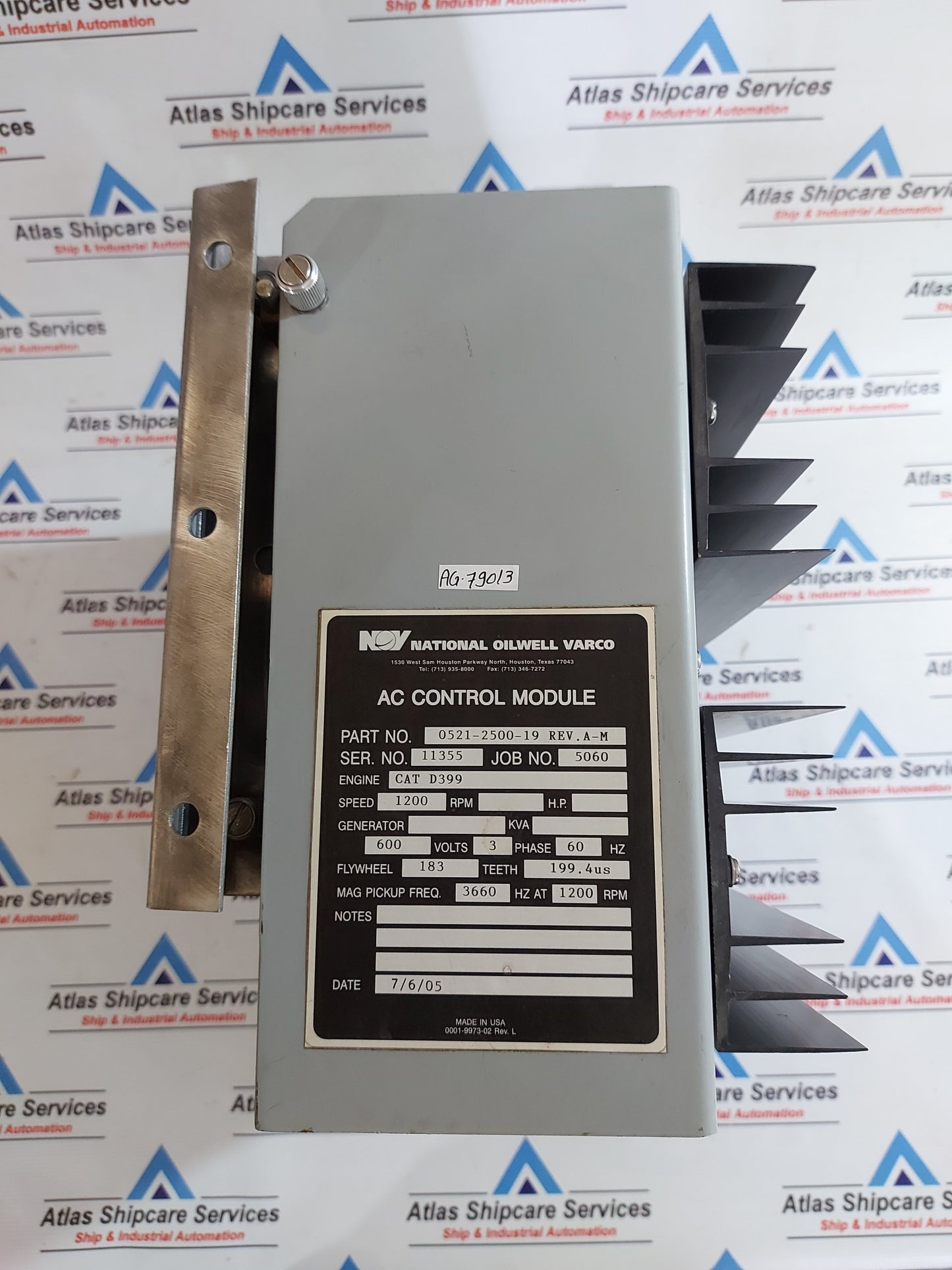 NATIONAL OILWELL VARCO 0521-2500-19 REV.A-M AC CONTROL MODULE