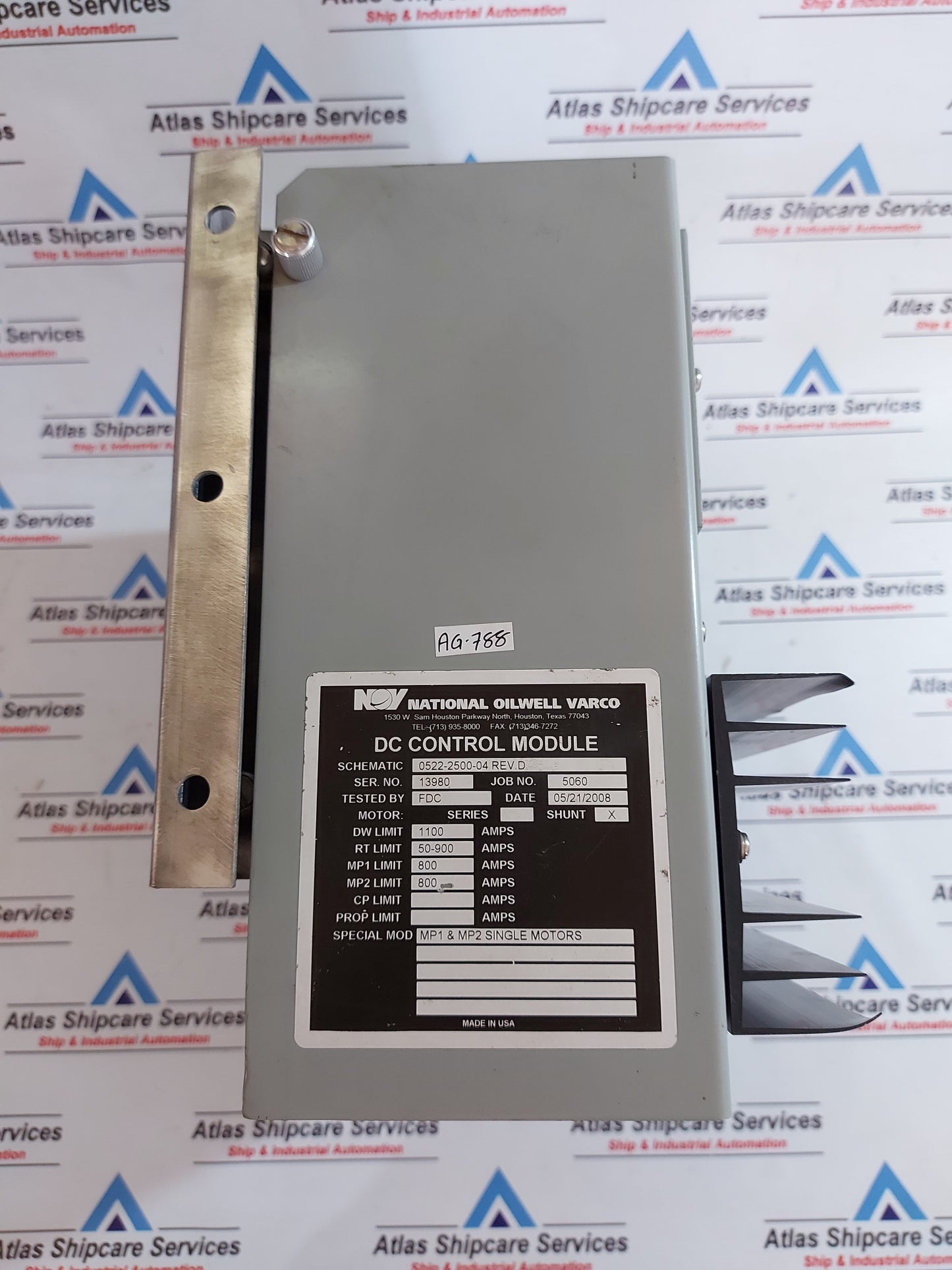 NATIONAL OILWELL VARCO 0522-2500-04 REV.D DC CONTROL MODULE