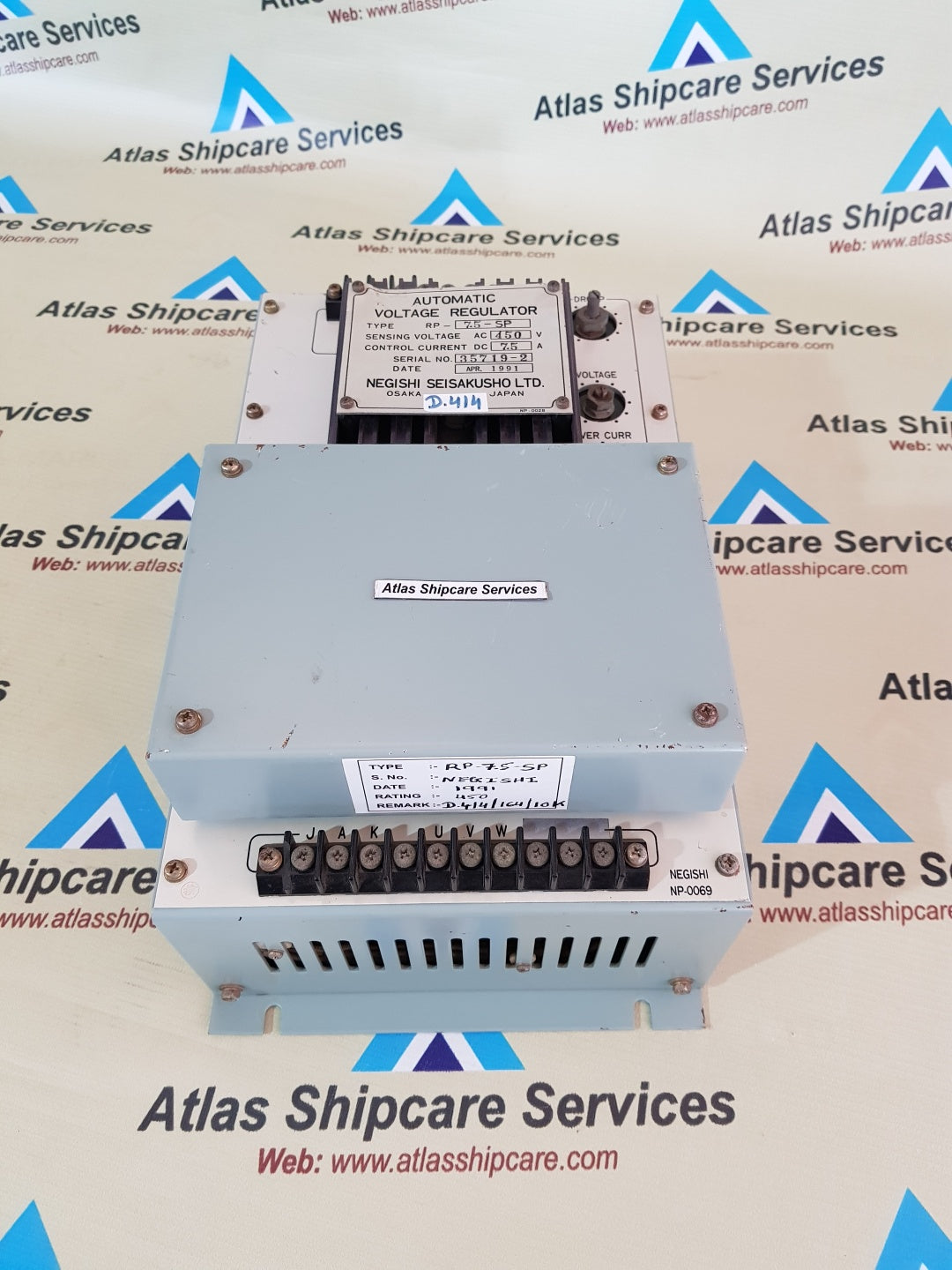NEGISHI SEISAKUSHO RP-7.5-SP AUTOMATIC VOLTAGE REGULATOR