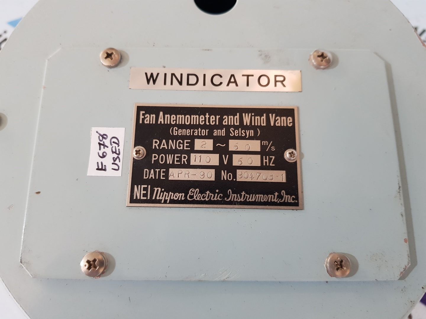 NEI Fan Anemometer And Wind Vane Wind Speed Indicator
