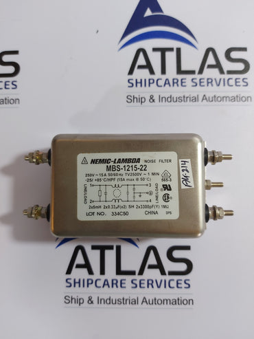 NEMIC-LAMBDA MBS-1215-22 NOISE FILTER