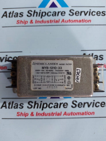 NEMIC-LAMBDA MYB-1210-33 NOISE FILTER 250V~10A