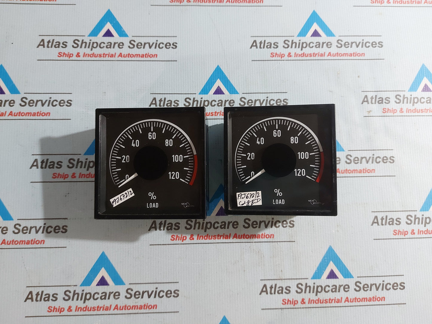 NIEAF MEASURING D3v96S INDICATOR METER 0-120%