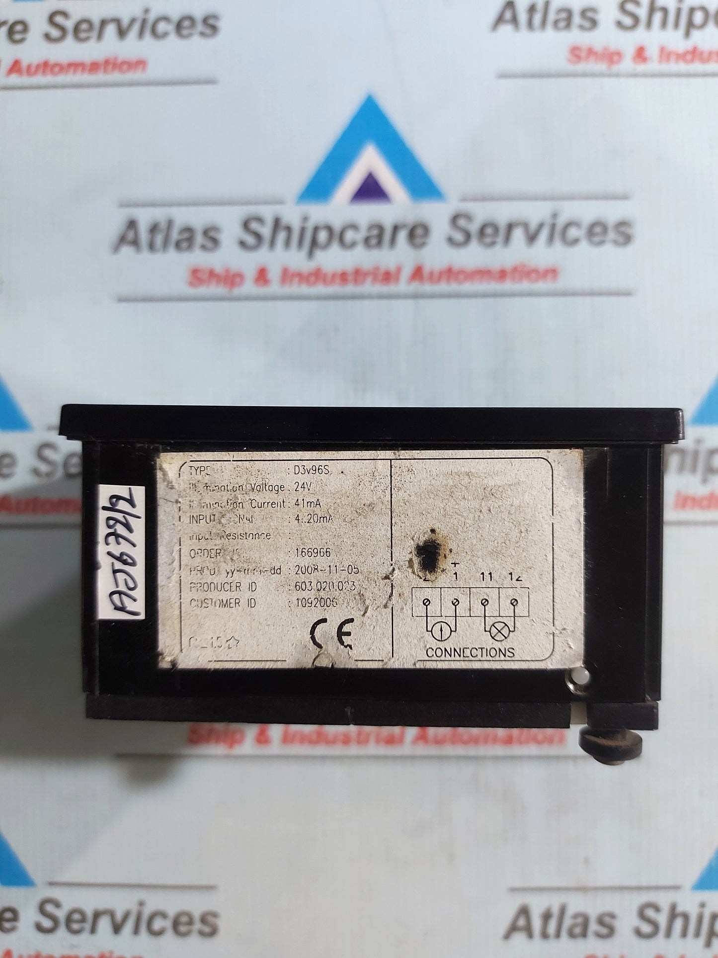 NIEAF MEASURING D3v96S INDICATOR METER 0-120%