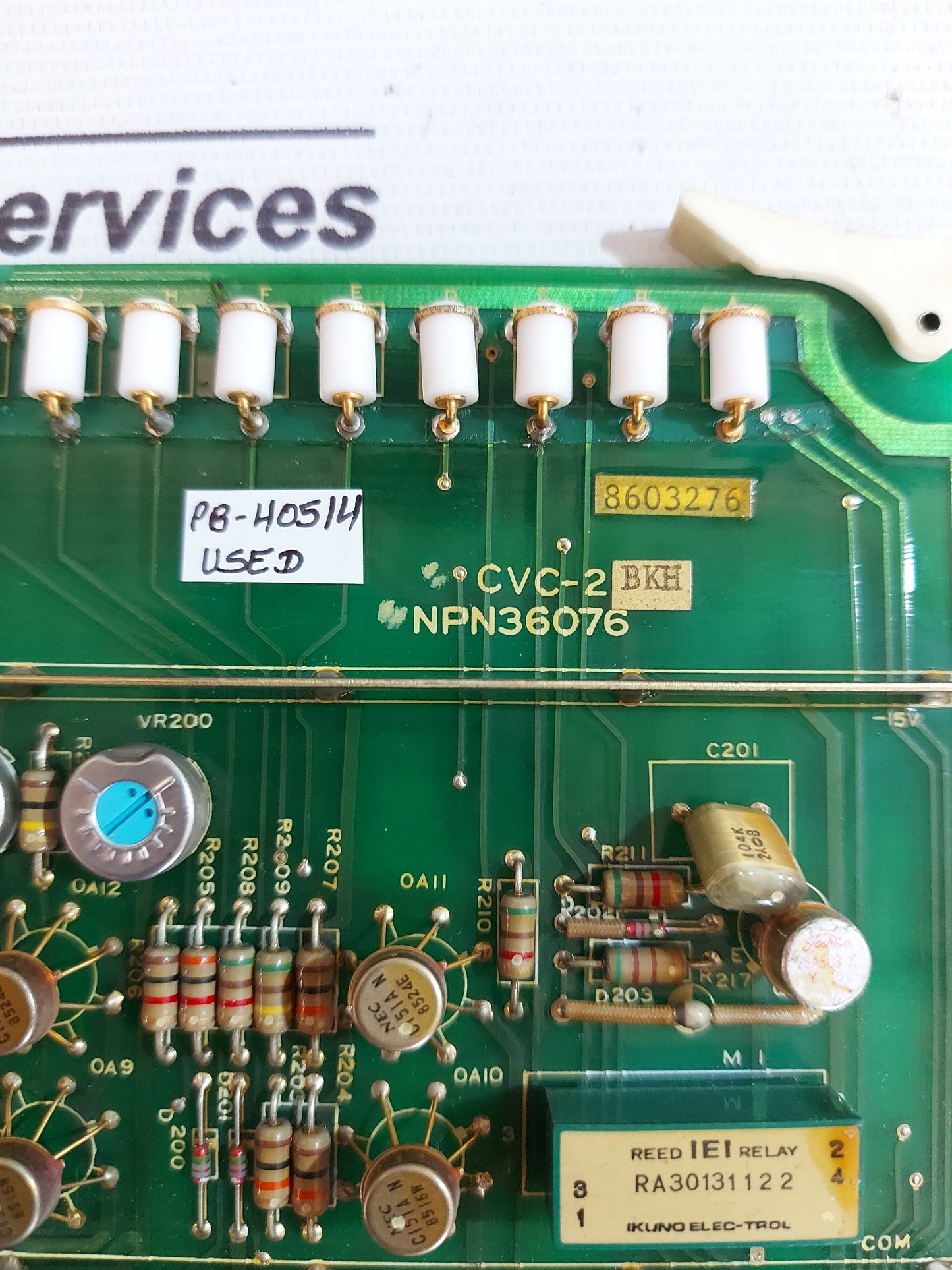 NISHISHIBA ENGINEERING NPN36076 CVC-2BKH PCB BOARD