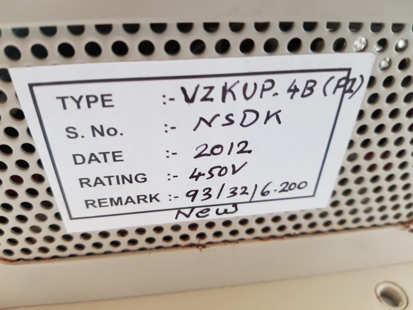 NISHISHIBA VZKUP-4B(P1) AUTOMATIC VOLTAGE REGULATOR