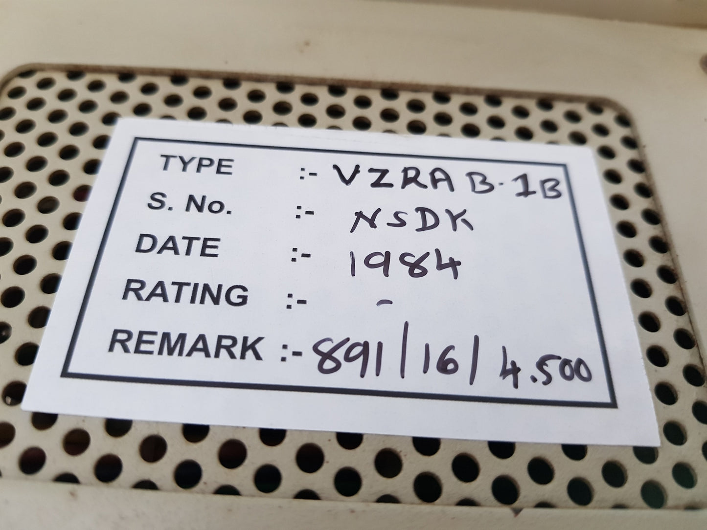 NISHISHIBA VZRAB-1S AUTOMATIC VOLTAGE REGULATOR