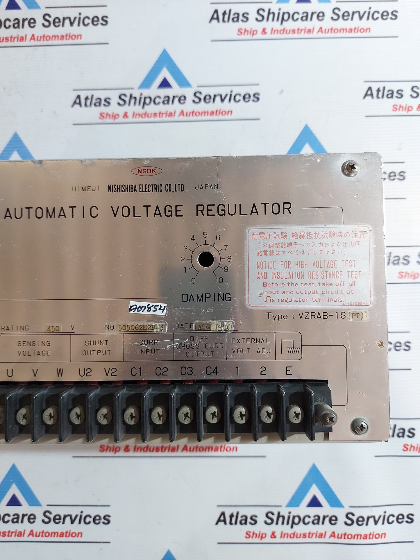 NISHISHIBA VZRAB-1S(PT) AUTOMATIC VOLTAGE REGULATOR