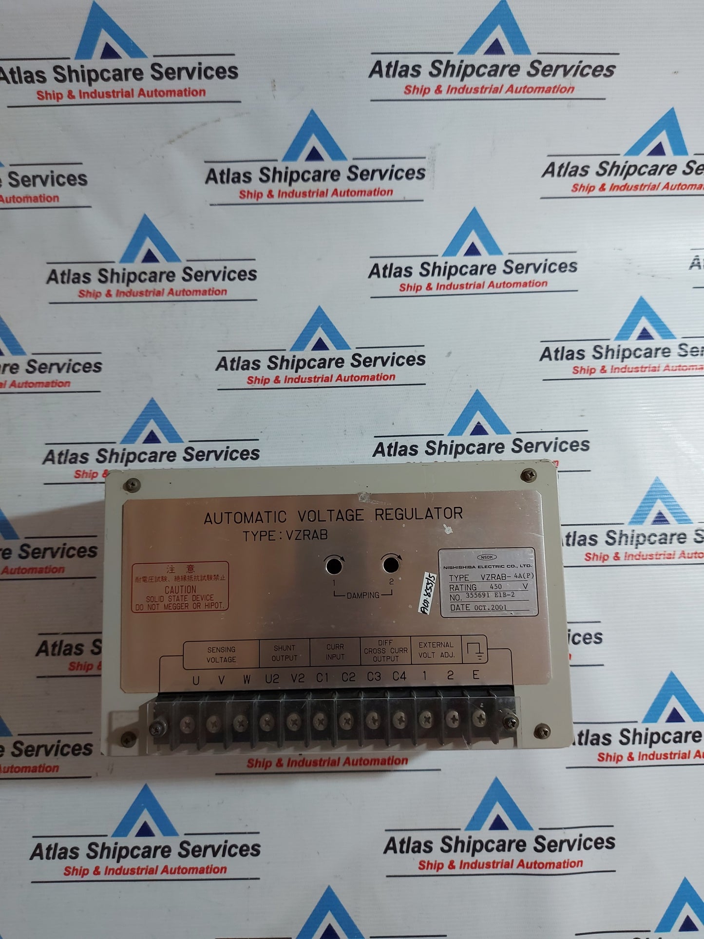 NISHISHIBA VZRAB-4A(P) AUTOMATIC VOLTAGE REGULATOR