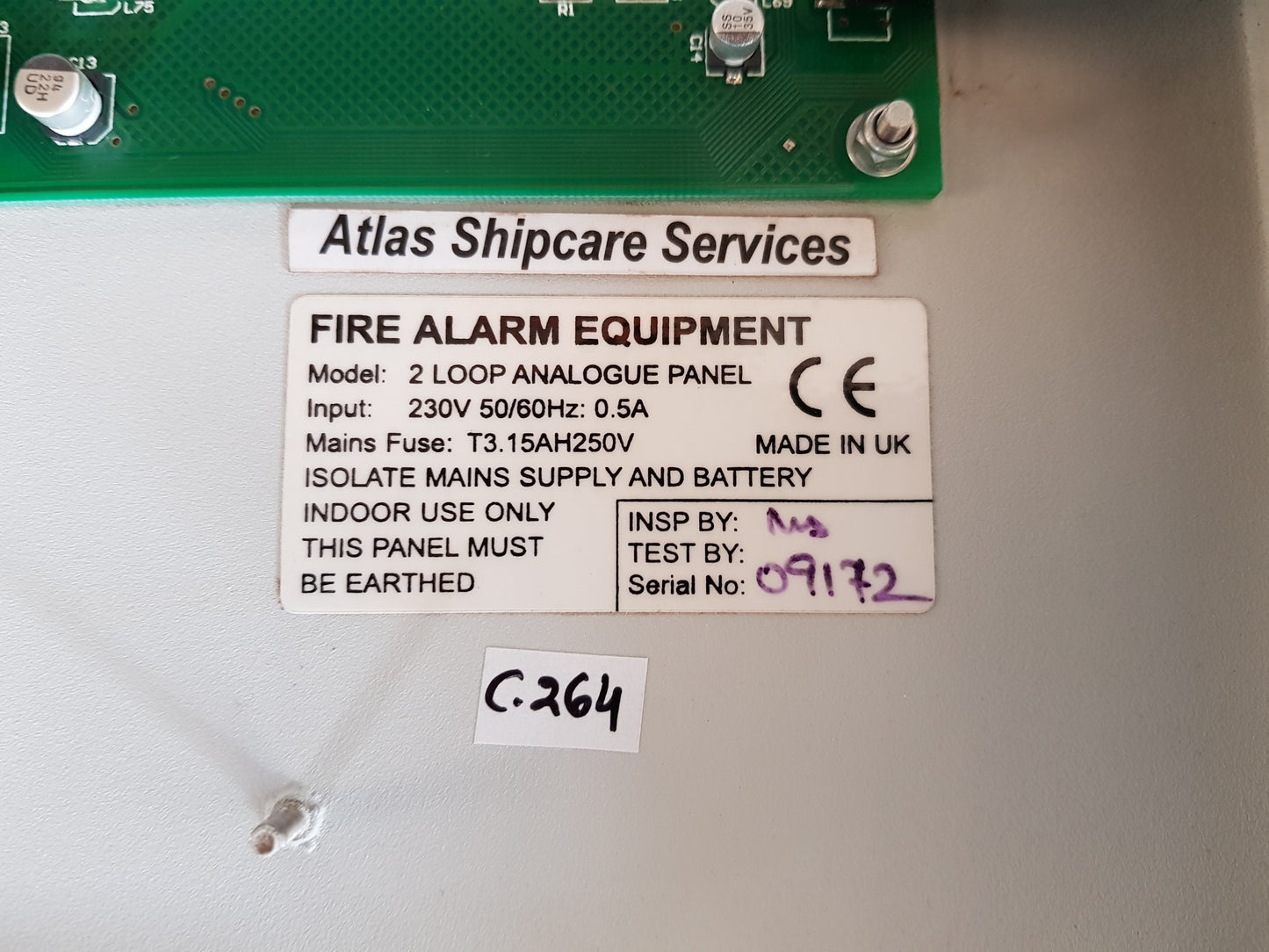 NITIE 09172 2 LOOP ANALOGUE FIRE ALARM PANEL