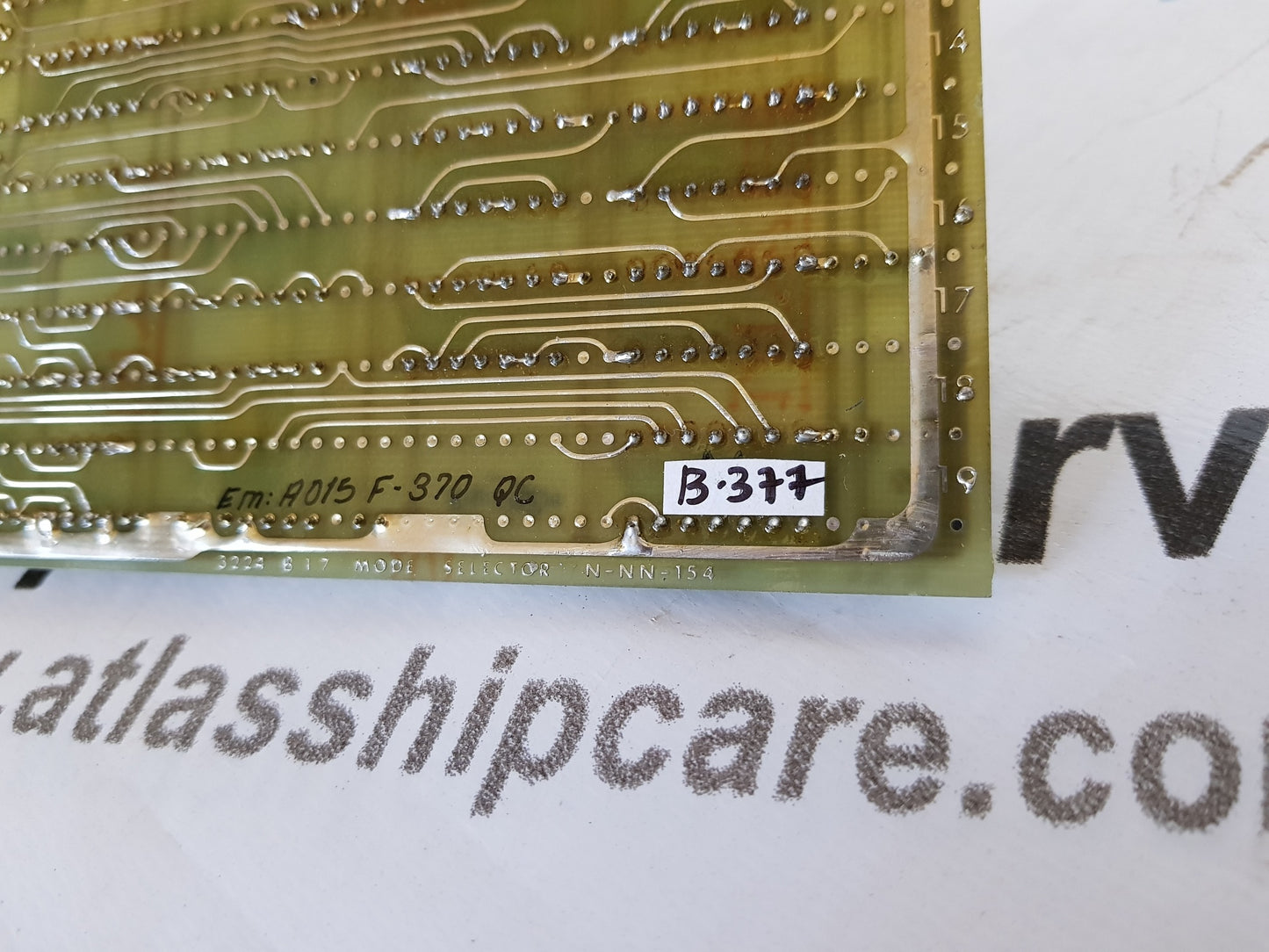 NORATOM NORCONTROL N-NN-154 MODE SELECTOR PCB CIRCUIT