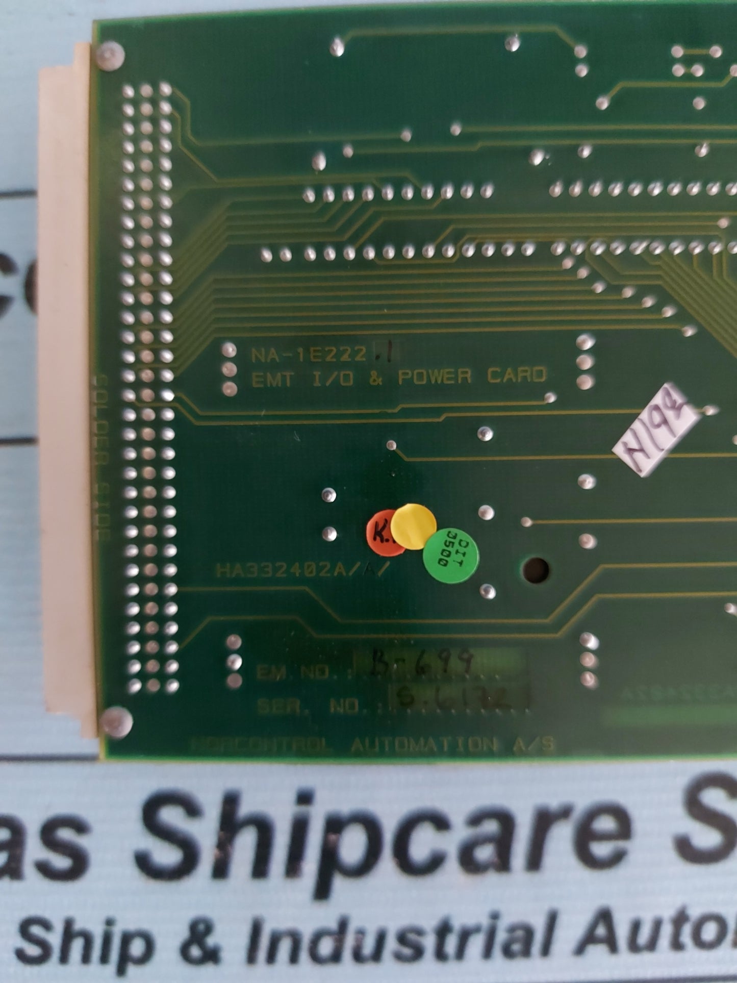 NORCONTROL NA-1E222.1 EMT I/O & POWER CARD HA332402A/A/A