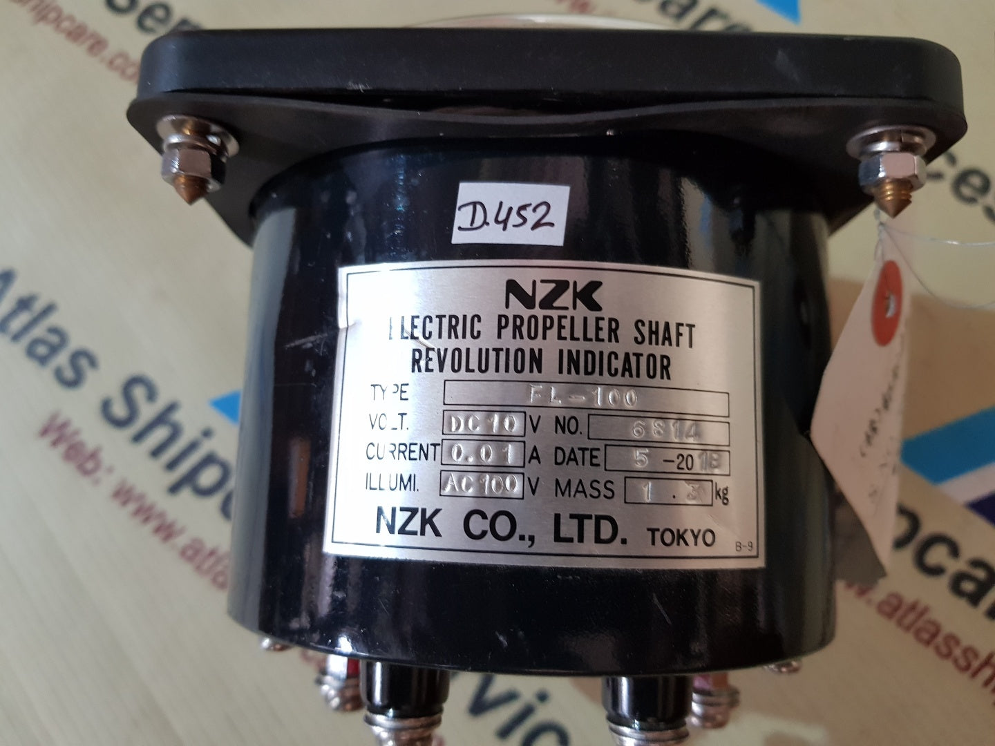 NZK ELECTRIC PROPELLER SHAFT REVOLUTION INDICATOR FL-100