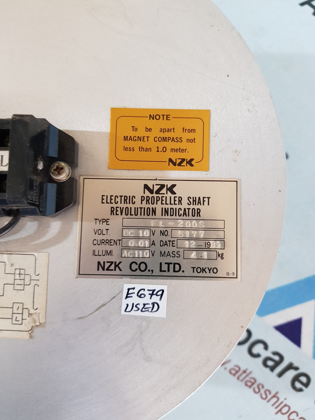 NZK FL-200S Electric Propeller Shaft Revolution Indicator