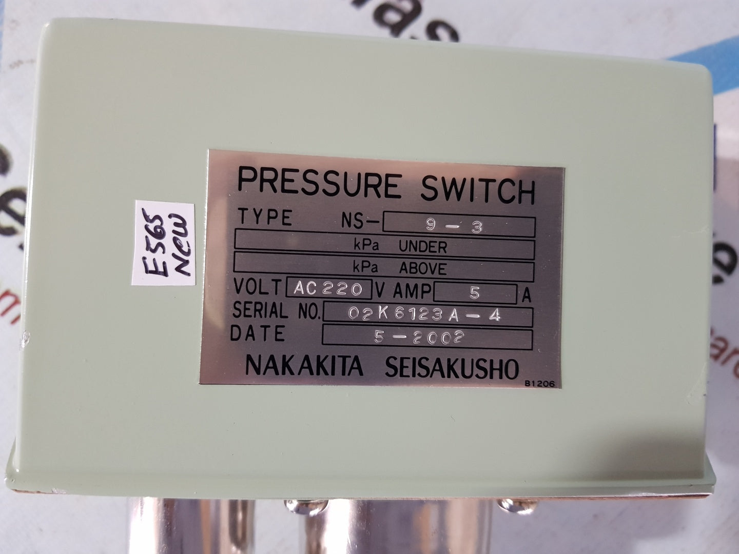 Nakakita Seisakusho NS-9-3 Pressure Switch