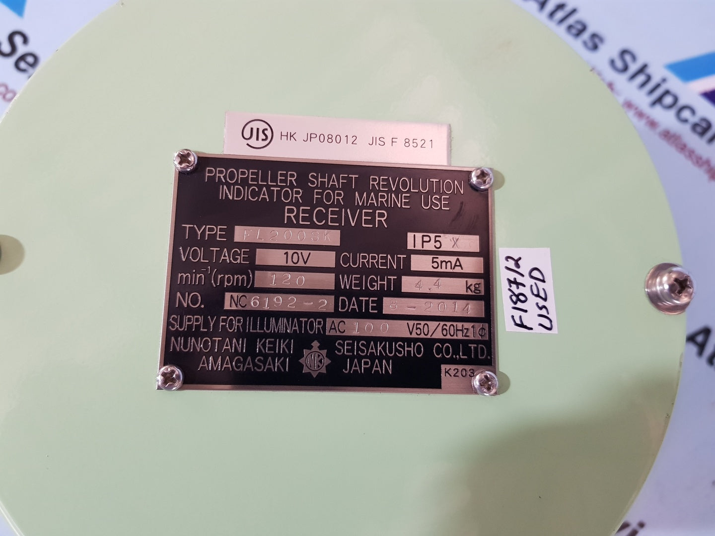 Nunotani Keiki FL200SK Propeller Shaft Revolution Indicator