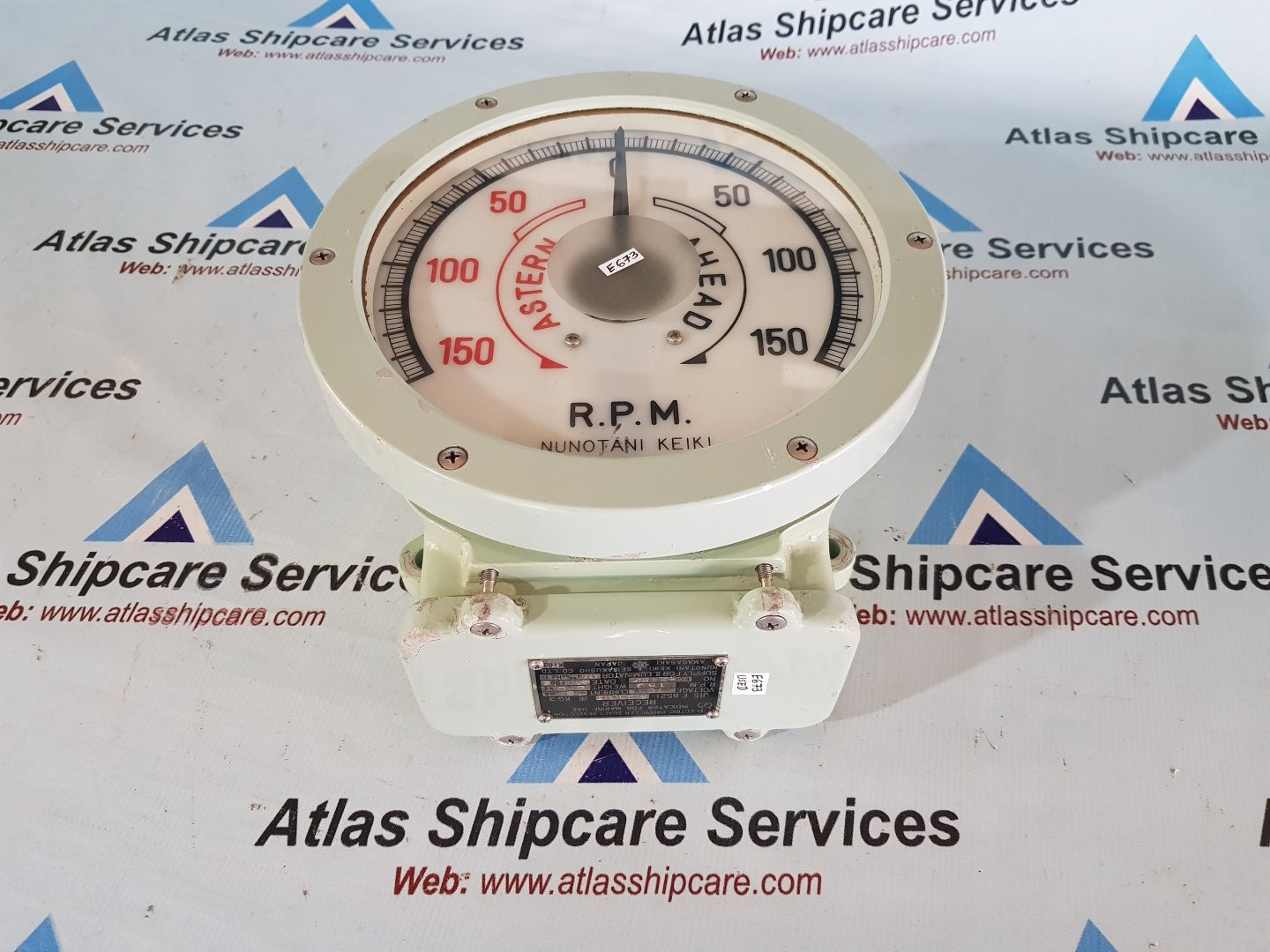 Nunotani Keiki JIS F 8521-SL200K Electric Propeller Shaft Revolution Indicator