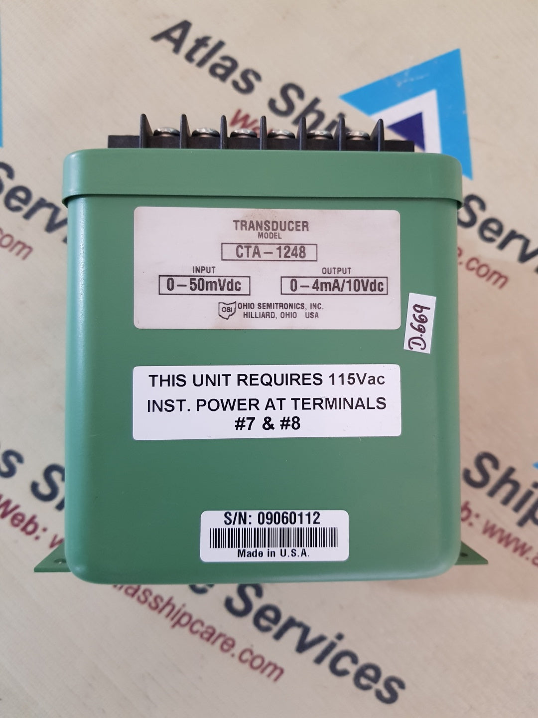 OHIM SEMITRONICS CTA-1248 AC CURRENT TRANSDUCER