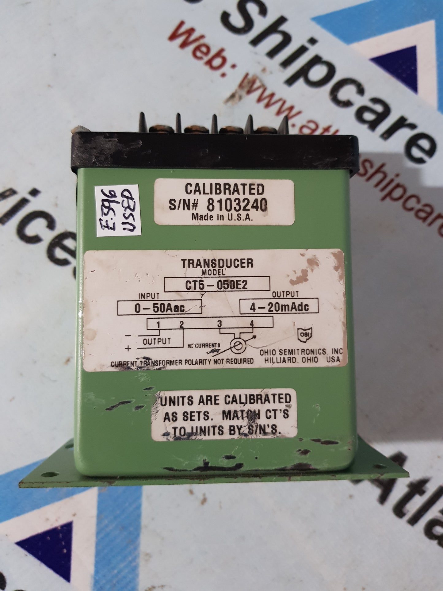 OHIO Semitronics CT5-050E2 Current Transducer
