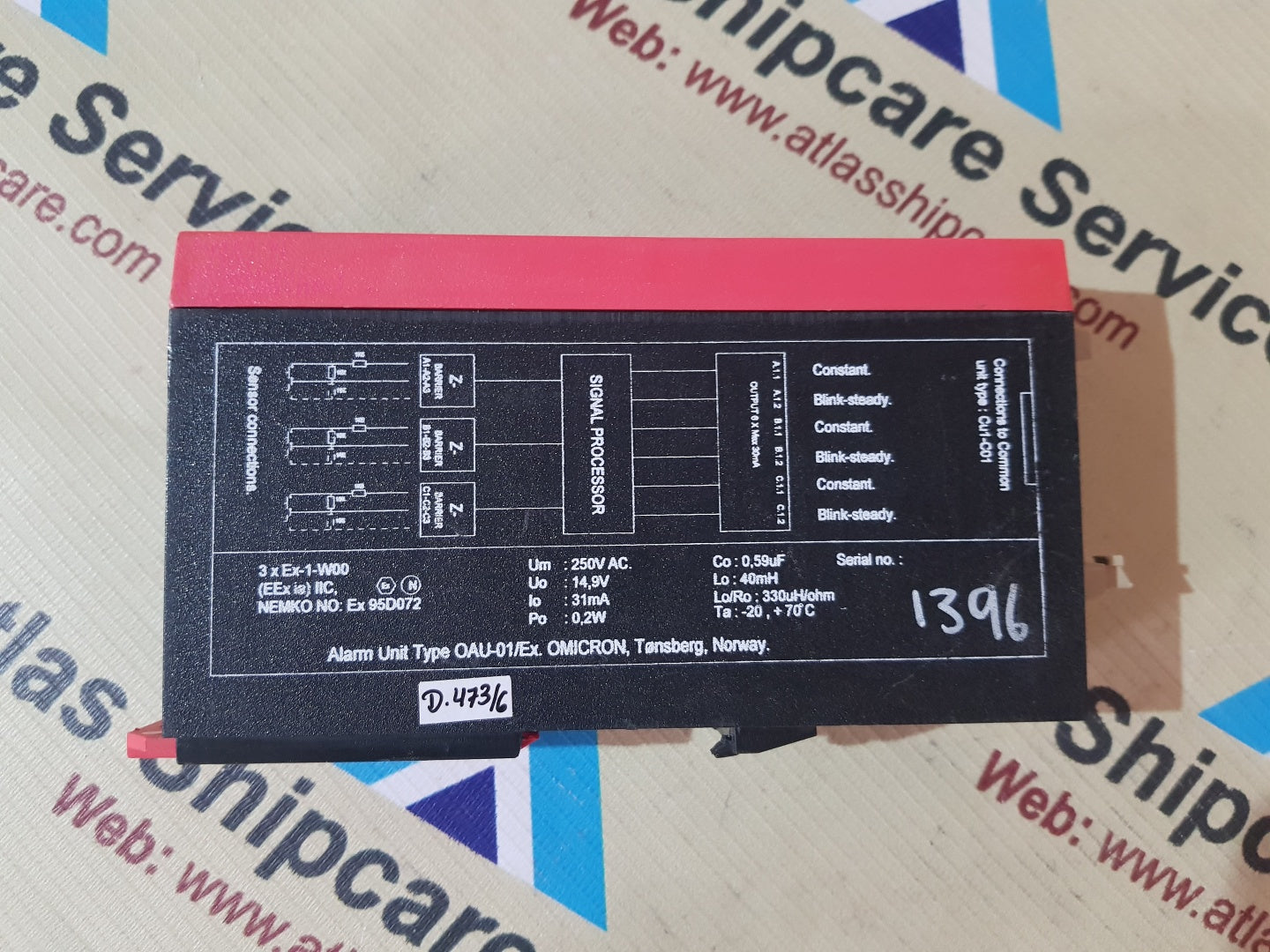 OMICRON OAU-O1/EX ALARM UNIT
