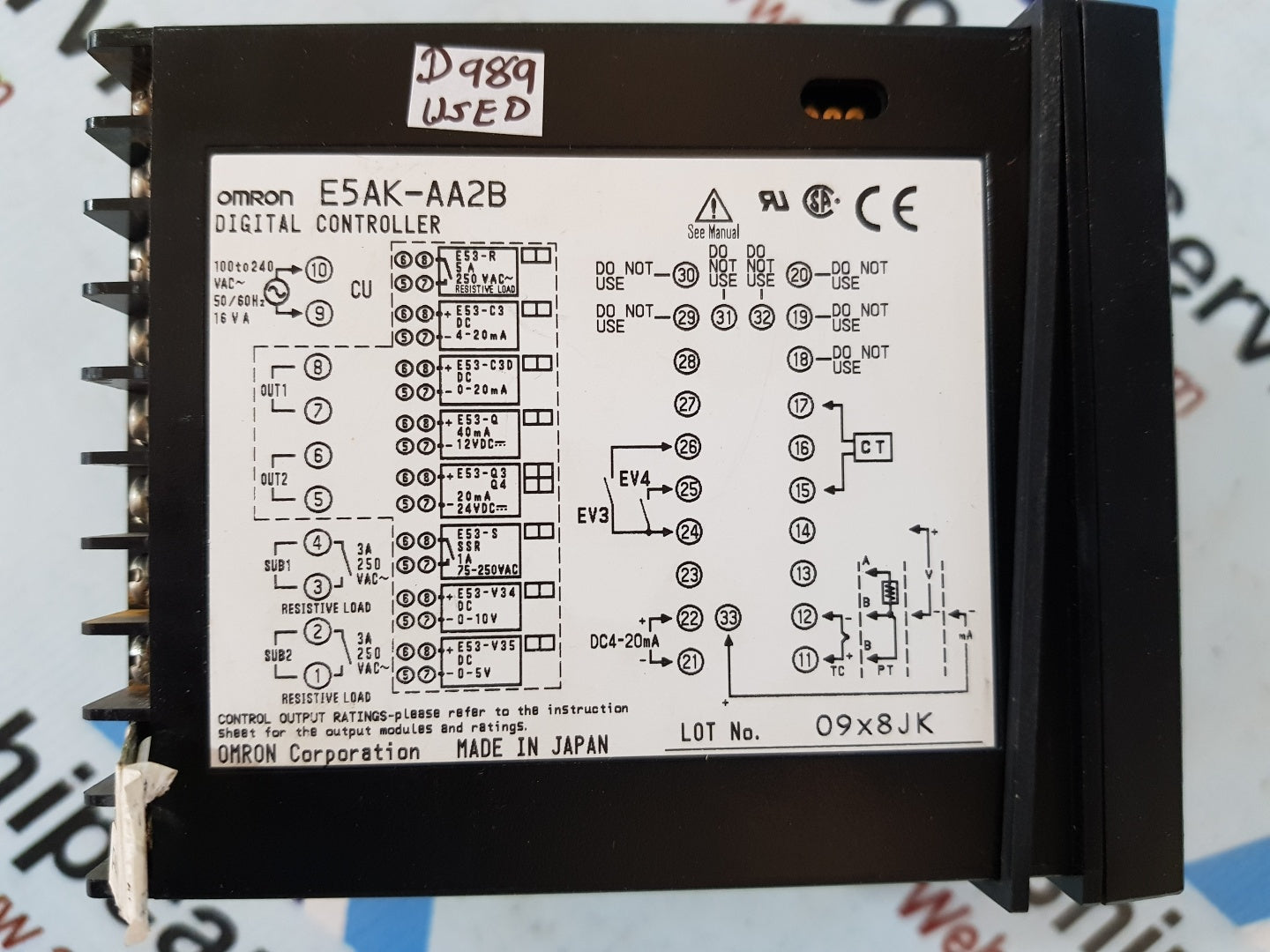 OMRON E5AK-AA2B DIGITAL CONTROLLER