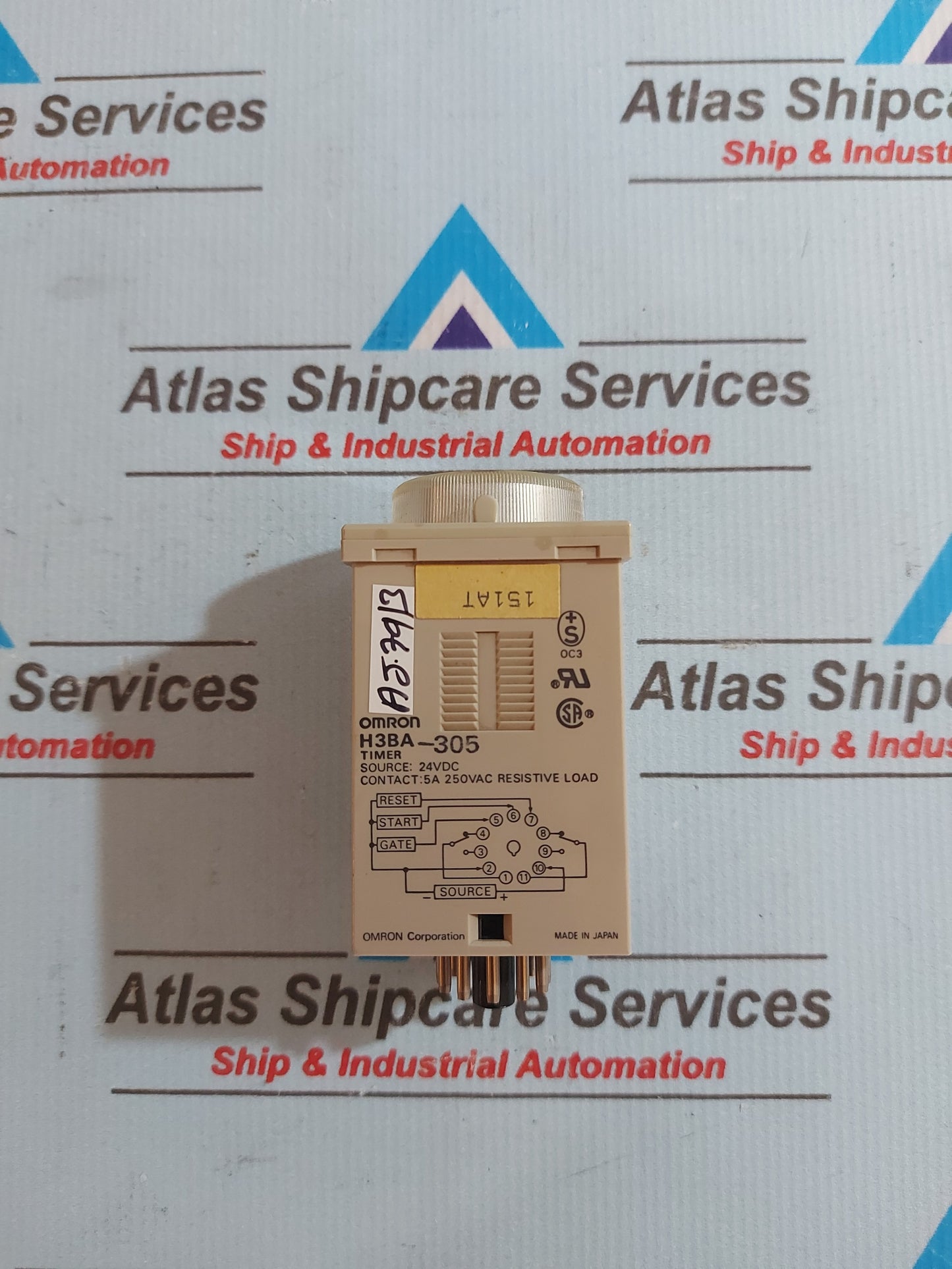 OMRON H3BA-305 TIMER RELAY 0-5 Sec