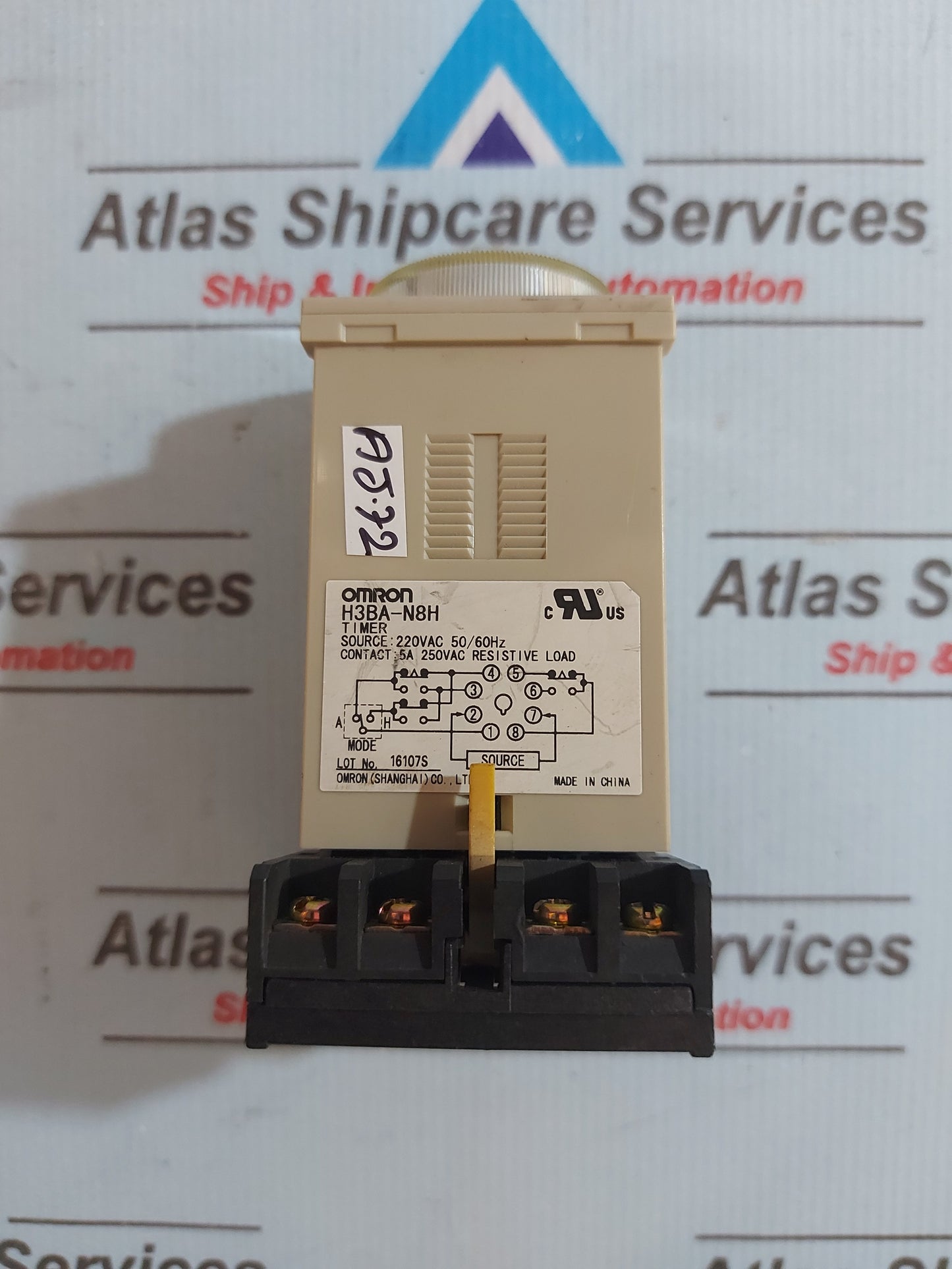 OMRON H3BA-N8H TIMER RELAY 0-3 Min