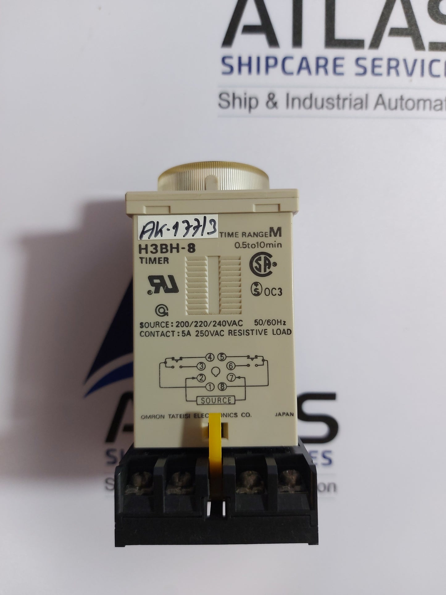 OMRON H3BH-8 TIMER WITH BASE