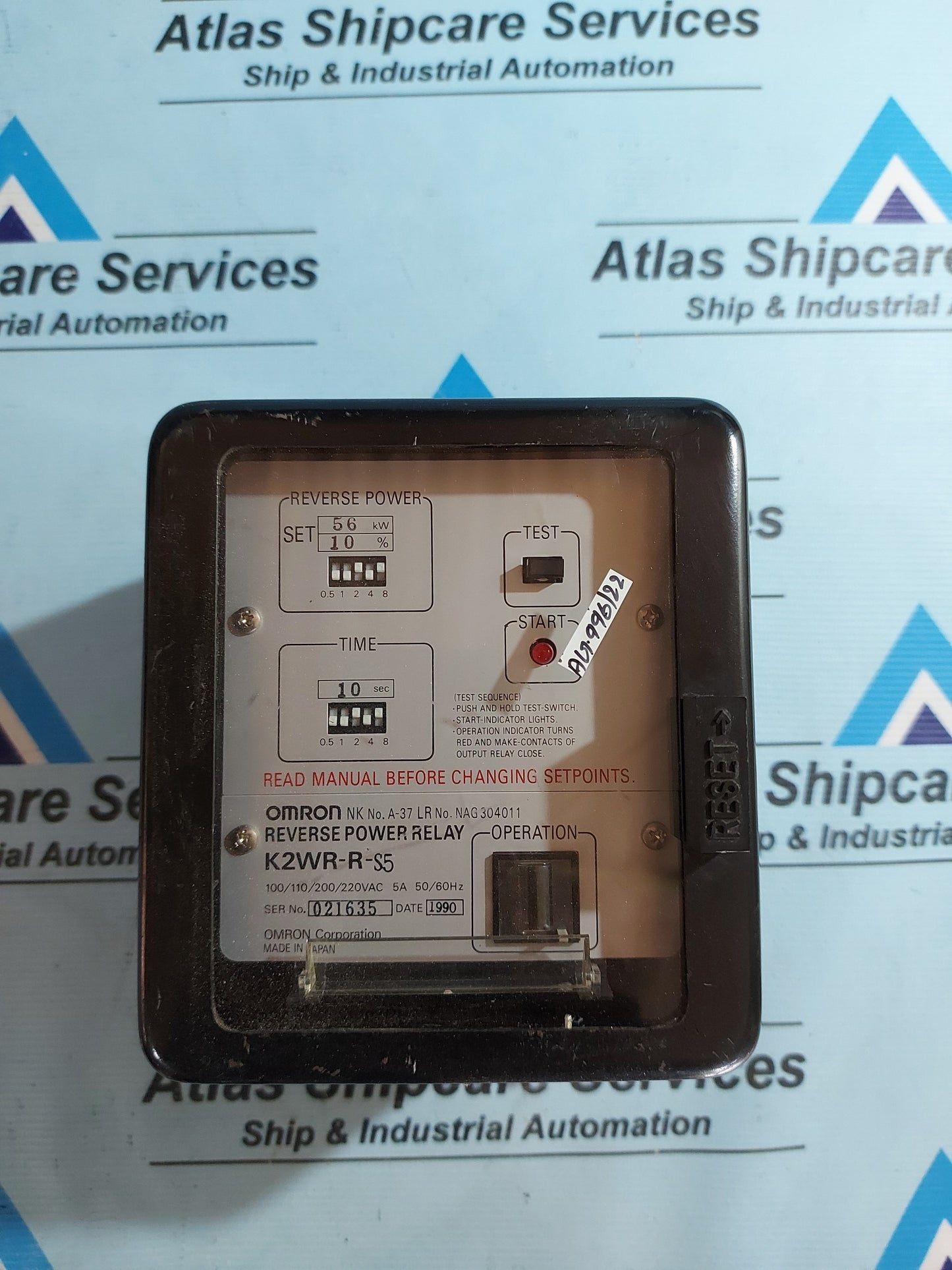 OMRON K2WR-R-S5 REVERSE POWER RELAY