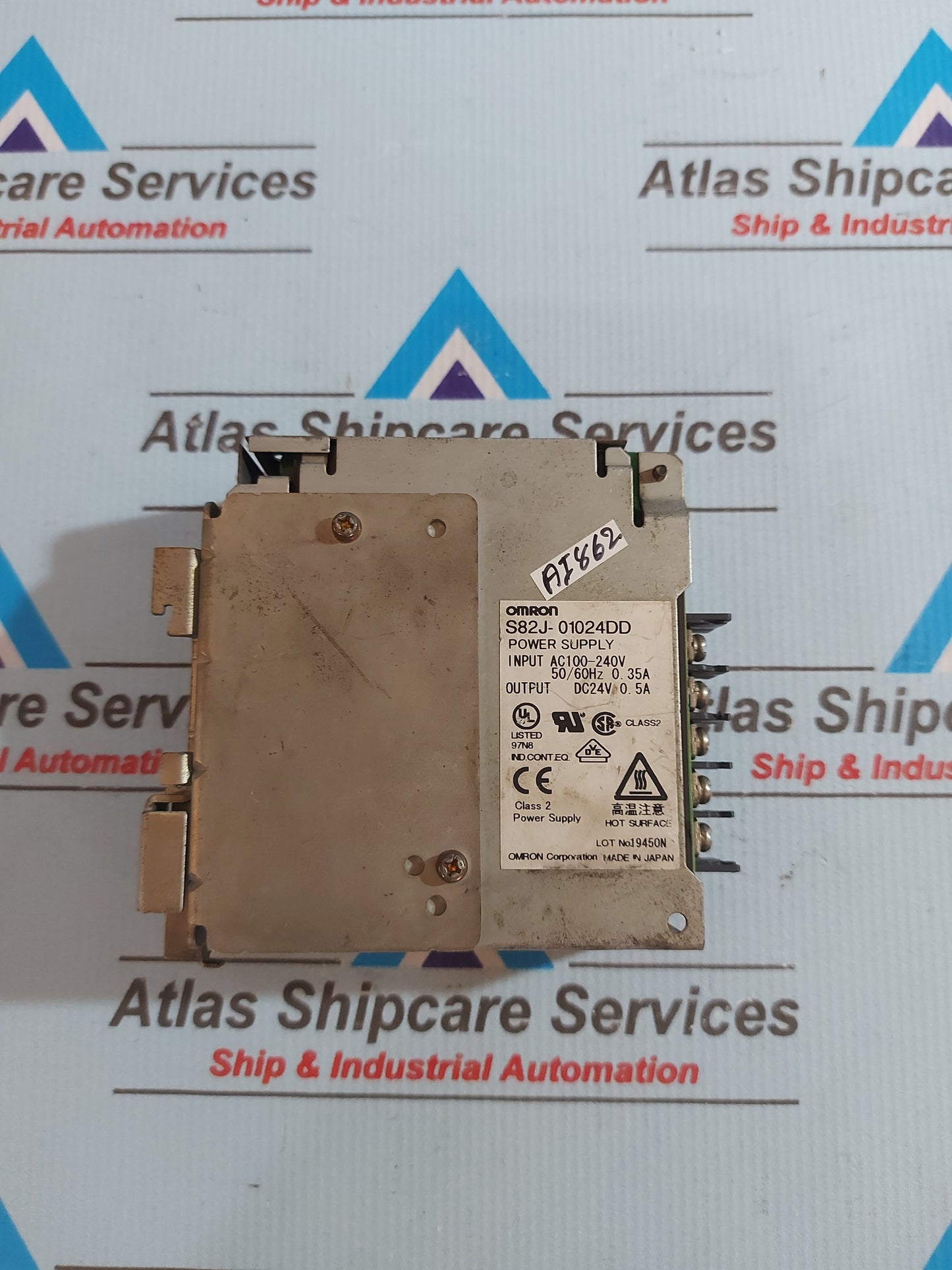 OMRON S82J-01024DD POWER SUPPLY DC24V 0.5A